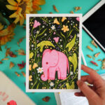 Illustration - Le Petit Éléphant Rose