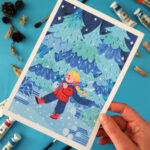 Illustration - Chasseuse de Bûches