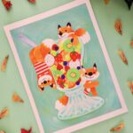 Illustration - Trois renards & une salade de fruits