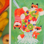 Illustration - Trois renards & une salade de fruits