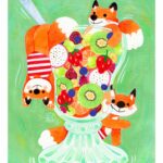 Illustration - Trois renards & une salade de fruits