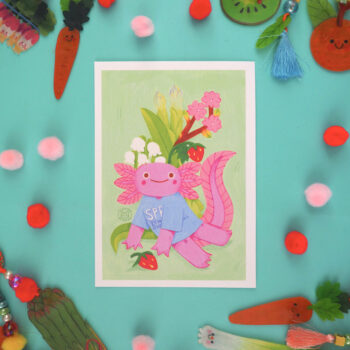 Illustration - Axolotl de Printemps