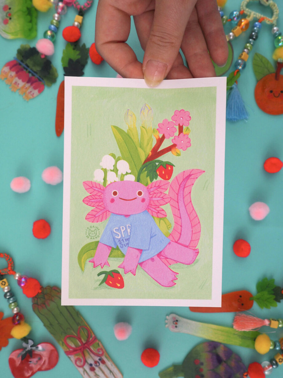 Illustration - Axolotl de Printemps
