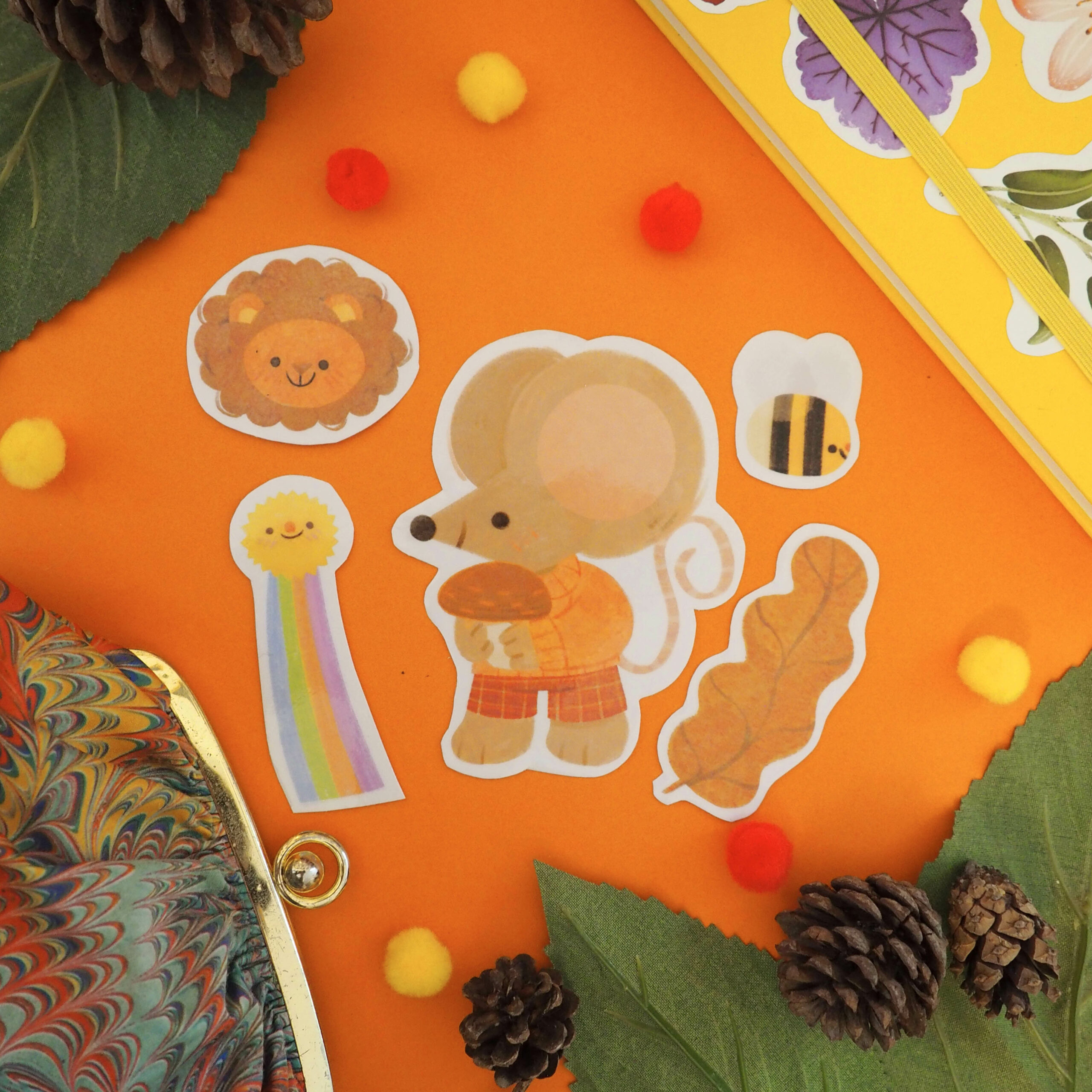 Pack de stickers géants - Griotte fête l'automne !