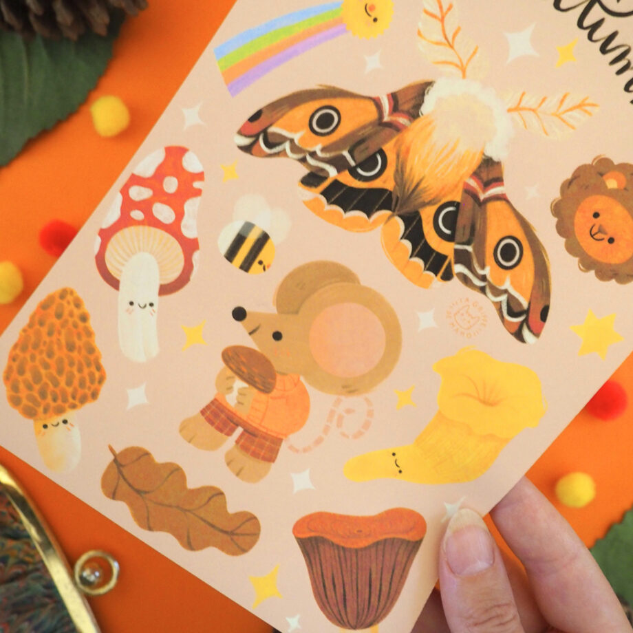 Planche de stickers à découper