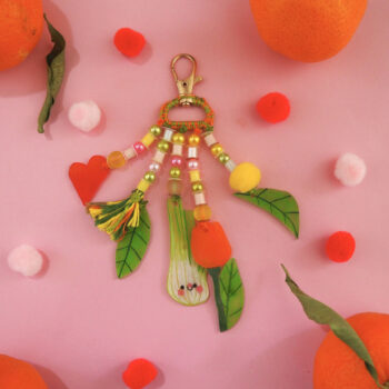 Fenouil et Tulipe - Décoration de sac