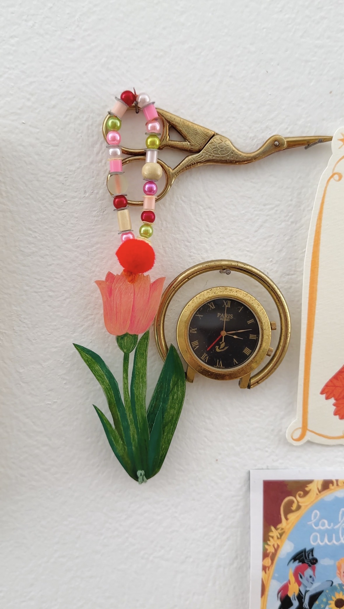 Décoration à suspendre - Fleur à longues feuilles